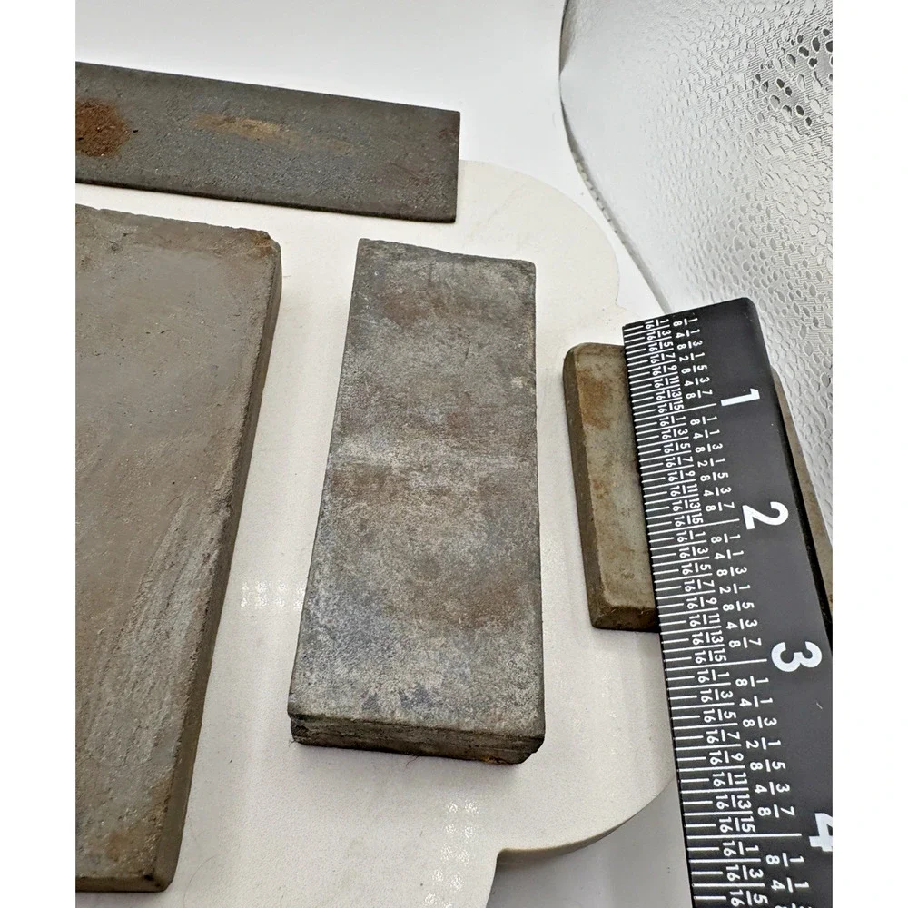 Lot Of 5 Large Small Sharpening Stones Whetstones No Box Knife Blade Sword Sharp